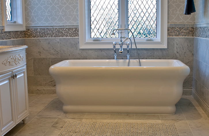 Soaking Tub with Special Tub Filler - C.A. Stevens Builders Inc.
